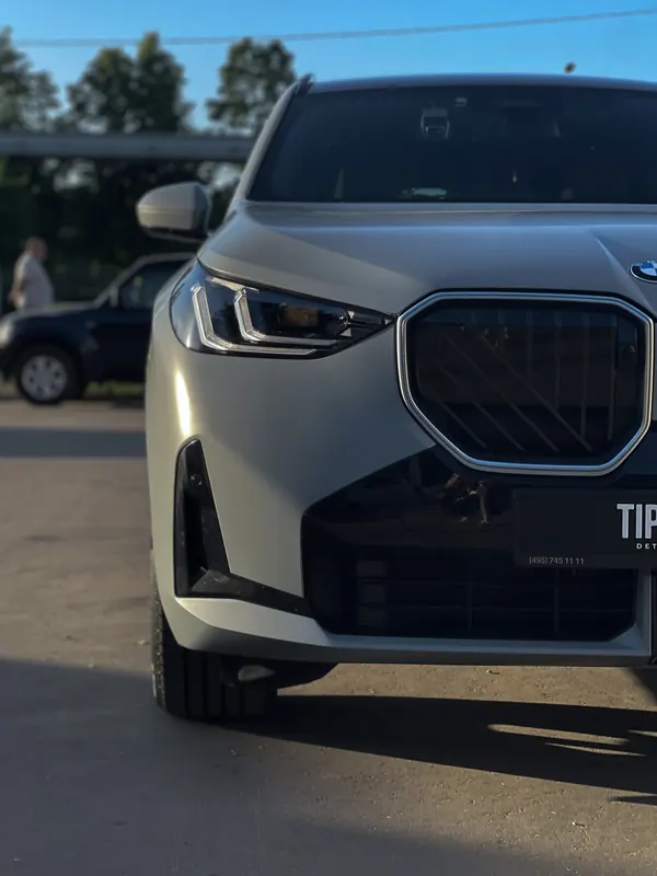BMW X3. Глянцевые вставки на переднем бампере