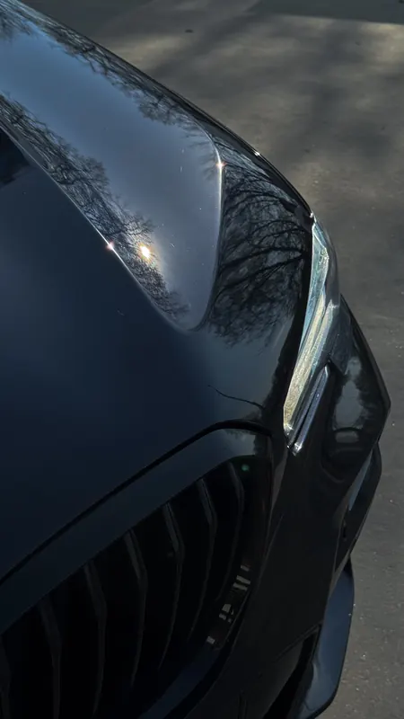 BMW X5. Чёрный лак после полировки