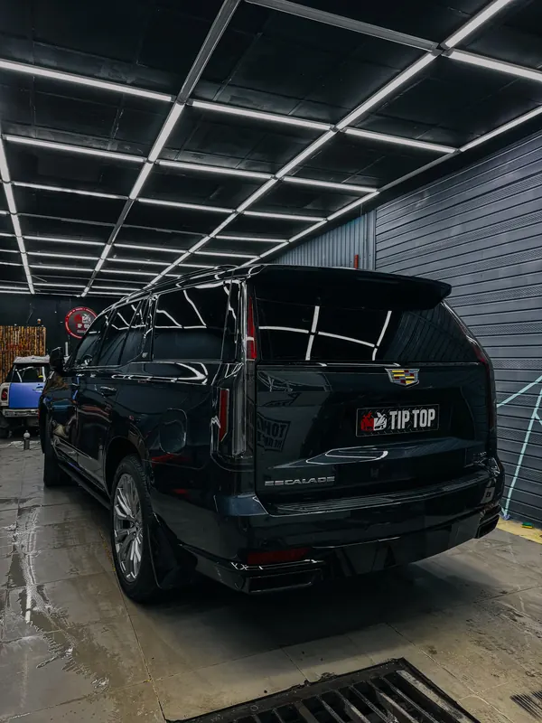 Cadillac Escalade 2023. Задняя полусфера после тонировки