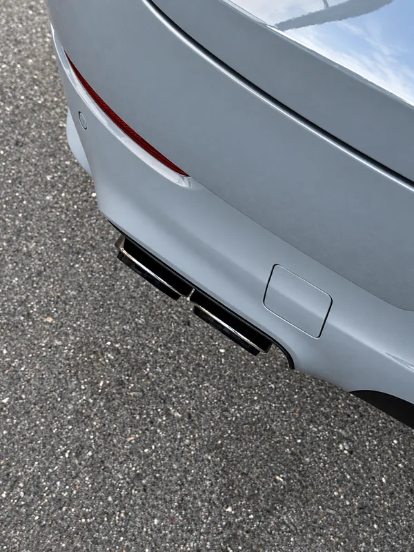 Porsche Cayenne Turbo S. Насадки выхлопа после чистки
