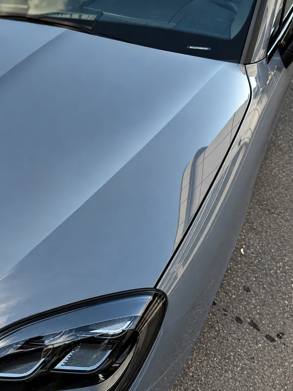 Porsche Cayenne Turbo S. Капот после полировки плёнки